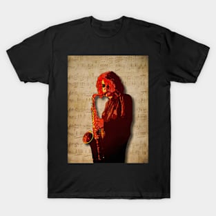 SaxMan Hits the Sheets T-Shirt